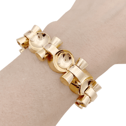 Bracelet vintage, "Tank", or rose - Castafiore