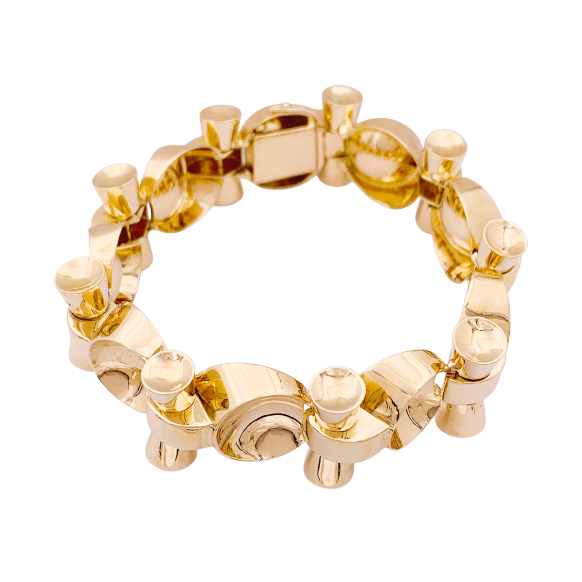 Bracelet vintage, "Tank", or rose - Castafiore