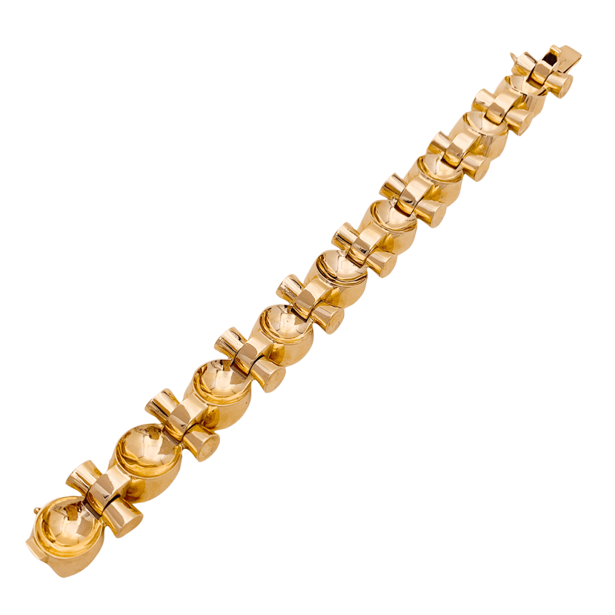 Bracelet vintage, "Tank", or rose - Castafiore