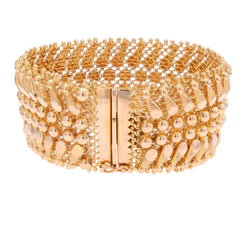 Bracelet VINTAGE Tissé en or jaune - Castafiore