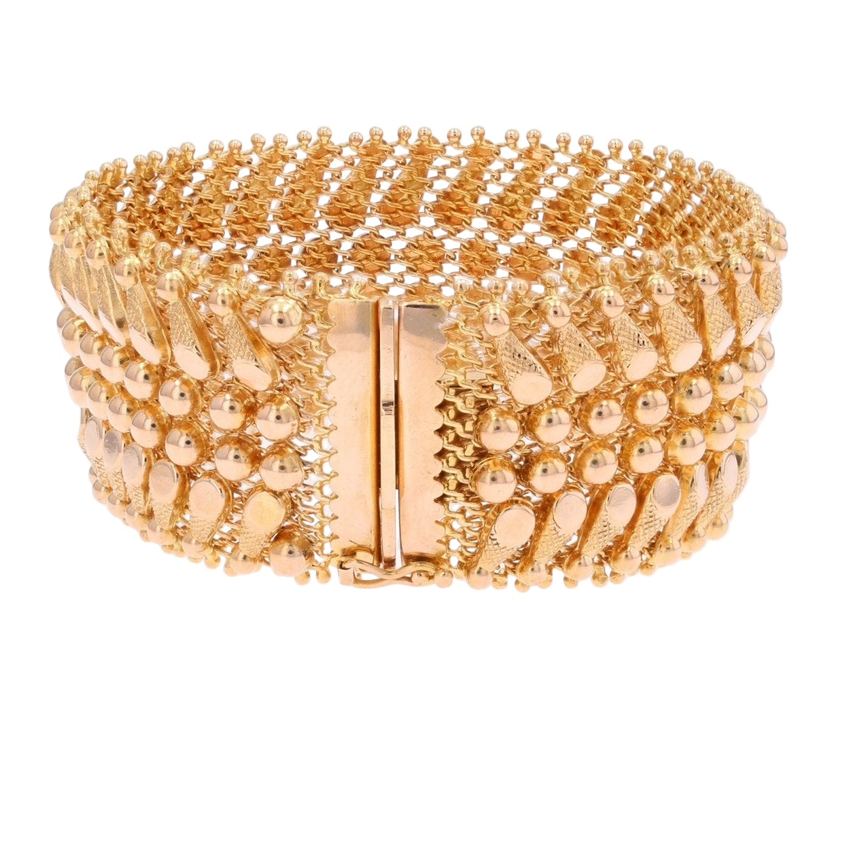 Bracelet VINTAGE Tissé en or jaune - Castafiore