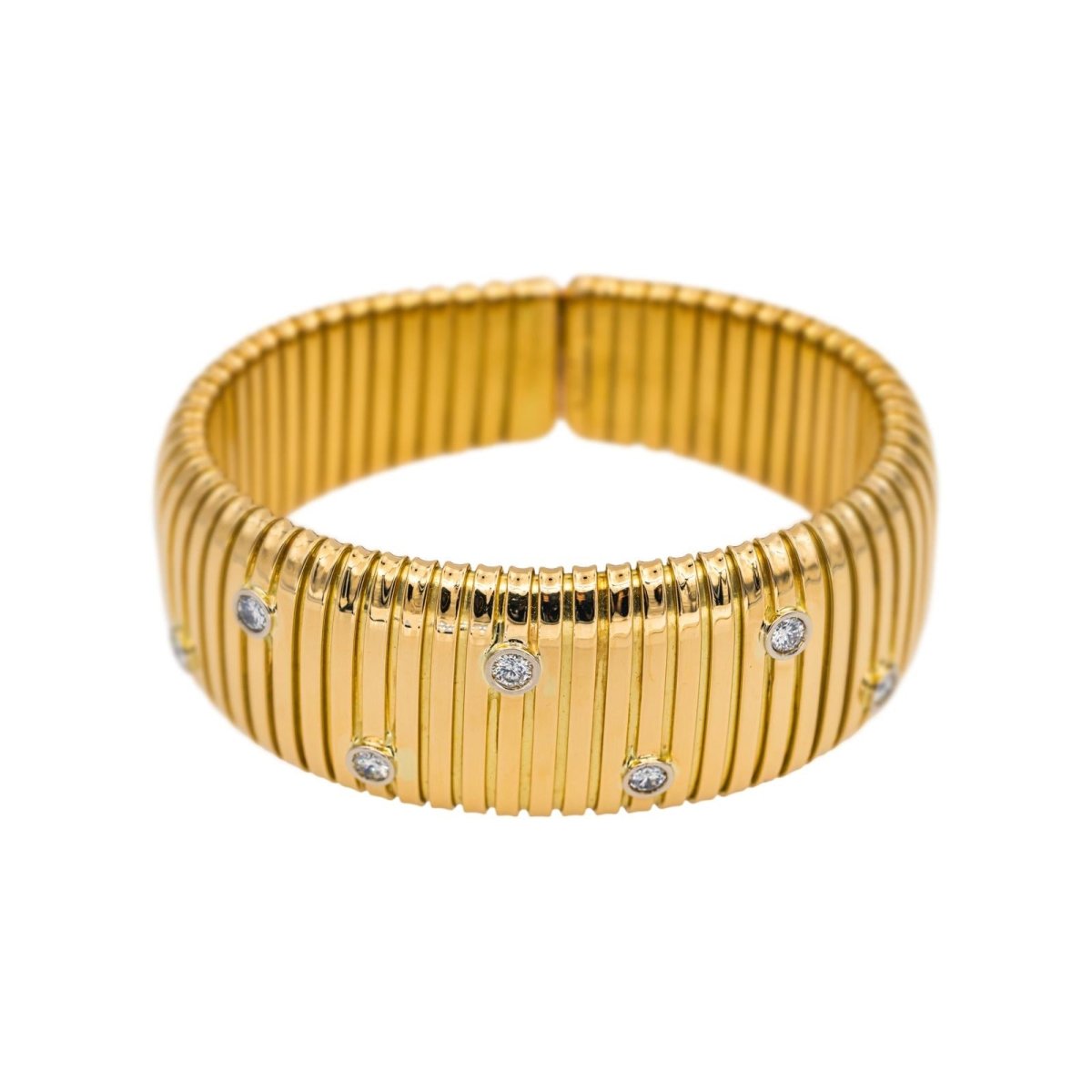 Weingrill Bracelet Tubogas Yellow gold diamond