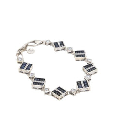 Bracelet ZANCAN en or blanc et saphirs - Castafiore