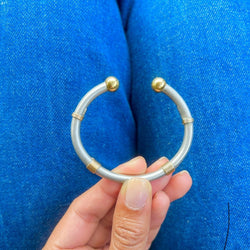 Bracelet ZOLOTAS en or jaune et argent - Castafiore