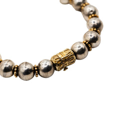 Bracelet ZOLOTAS en or jaune et argent - Castafiore