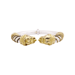 Bracelet ZOLOTAS "Heritage" en or jaune et argent. - Castafiore