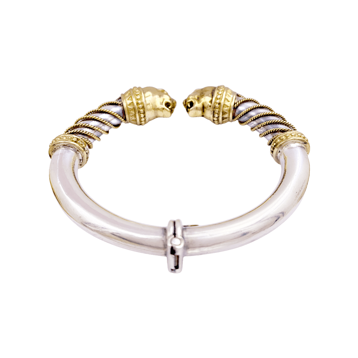 Bracelet ZOLOTAS "Heritage" en or jaune et argent. - Castafiore