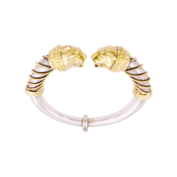 Bracelet ZOLOTAS "Heritage" en or jaune et argent. - Castafiore