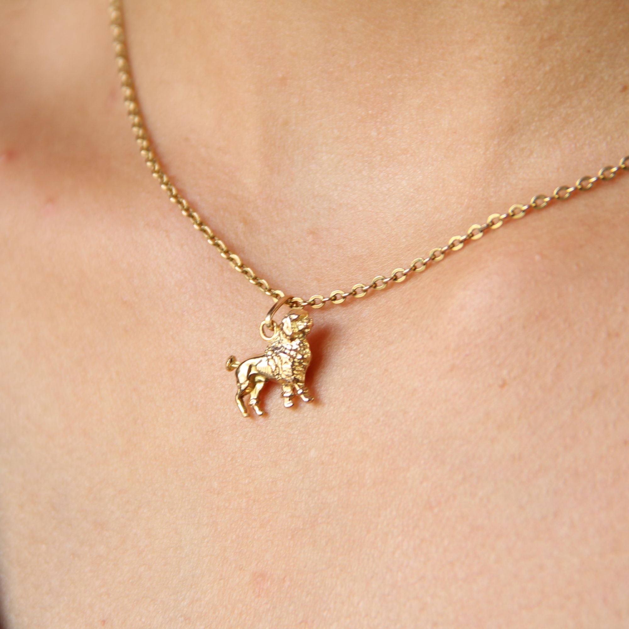 Breloque en or caniche