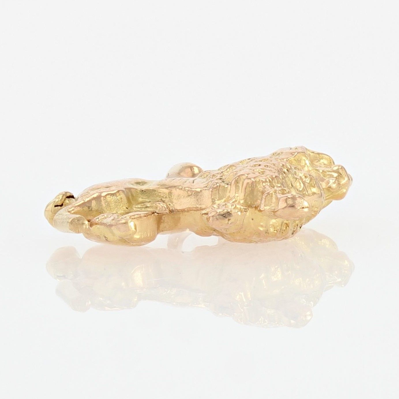 Breloque en or caniche