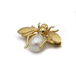 Broche Abeille - Or & perle - Castafiore