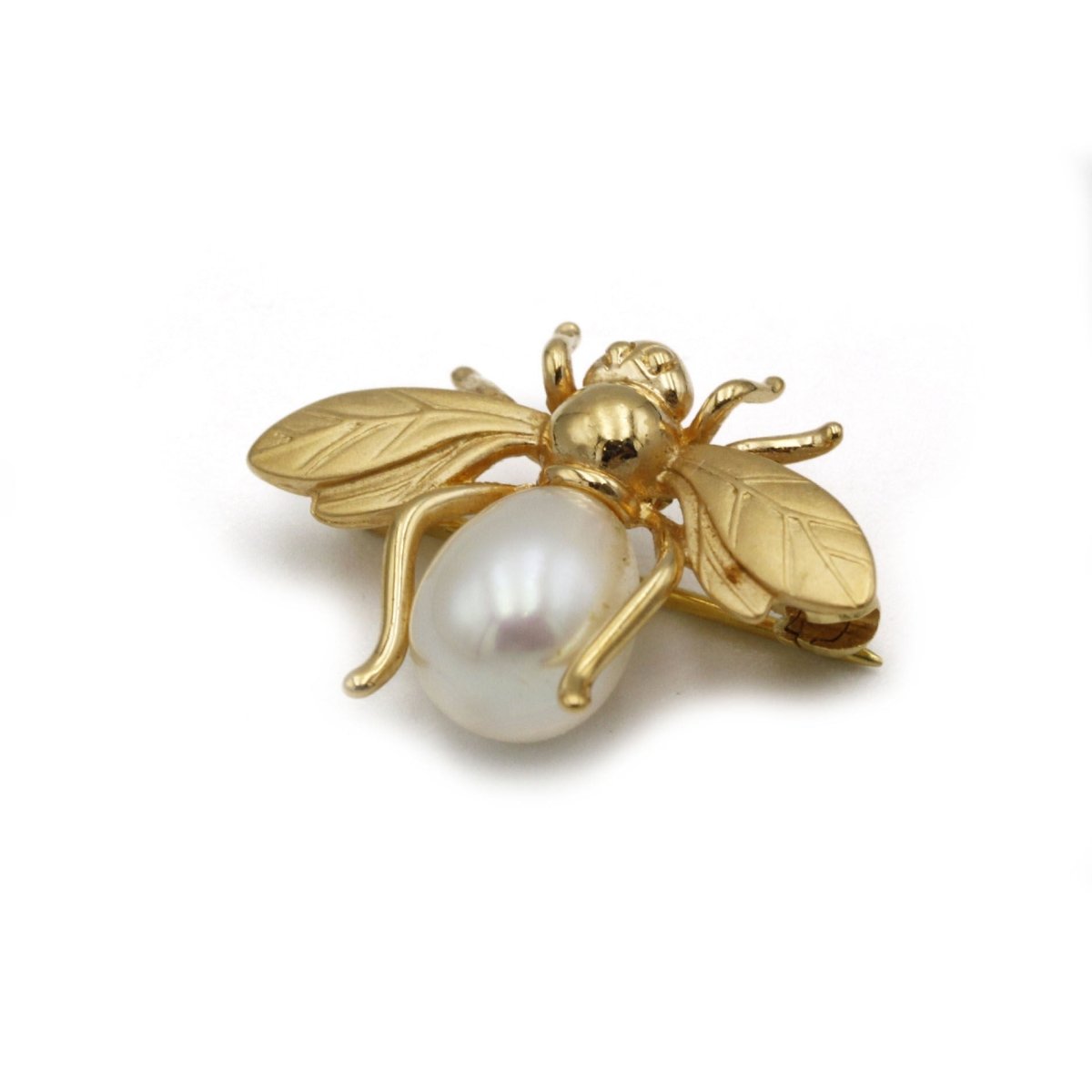 Broche Abeille - Or & perle - Castafiore