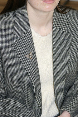 Broche Ancienne Ailes Diamants et Cristal de Roche - Castafiore