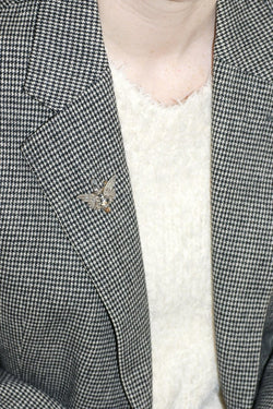 Broche Ancienne Ailes Diamants et Cristal de Roche - Castafiore