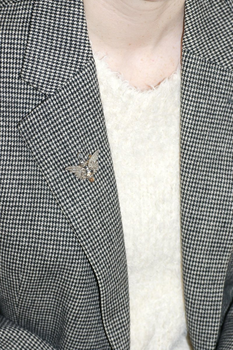 Broche Ancienne Ailes Diamants et Cristal de Roche - Castafiore