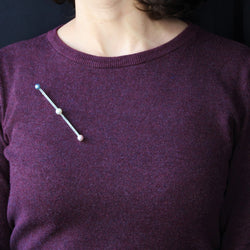 Broche ancienne diamants perles de culture mabé - Castafiore