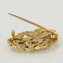 Broche ancienne or Art nouveau - Castafiore