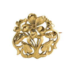 Broche ancienne or Art nouveau - Castafiore
