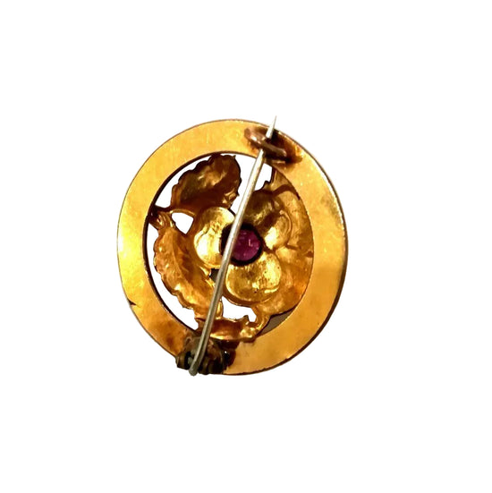 Brooch Antique Gold Plated – Castafiore