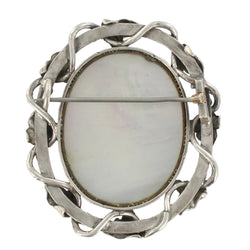 Broche ANCIENNE Souvenir en argent et or jaune - Castafiore