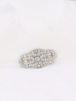 Broche Art Deco diamants 7 ct - Castafiore