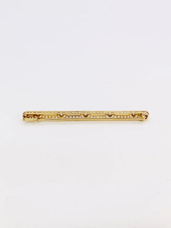 Broche barrette Belle Epoque en or et diamants Old European Cut - Castafiore