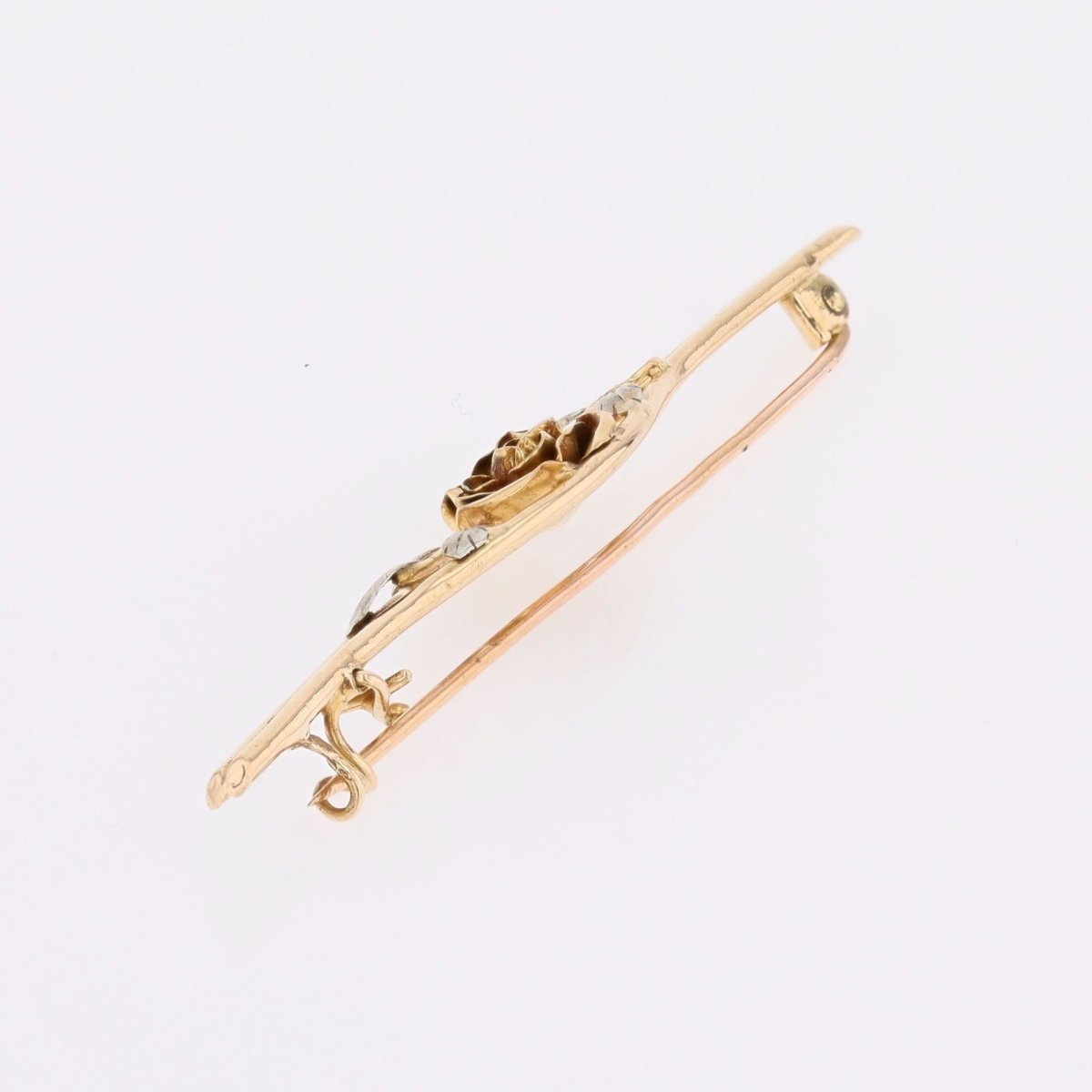 Brooch rosebud hair clip