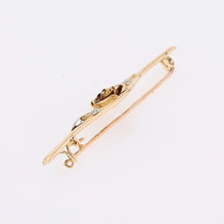 Brooch rosebud hair clip