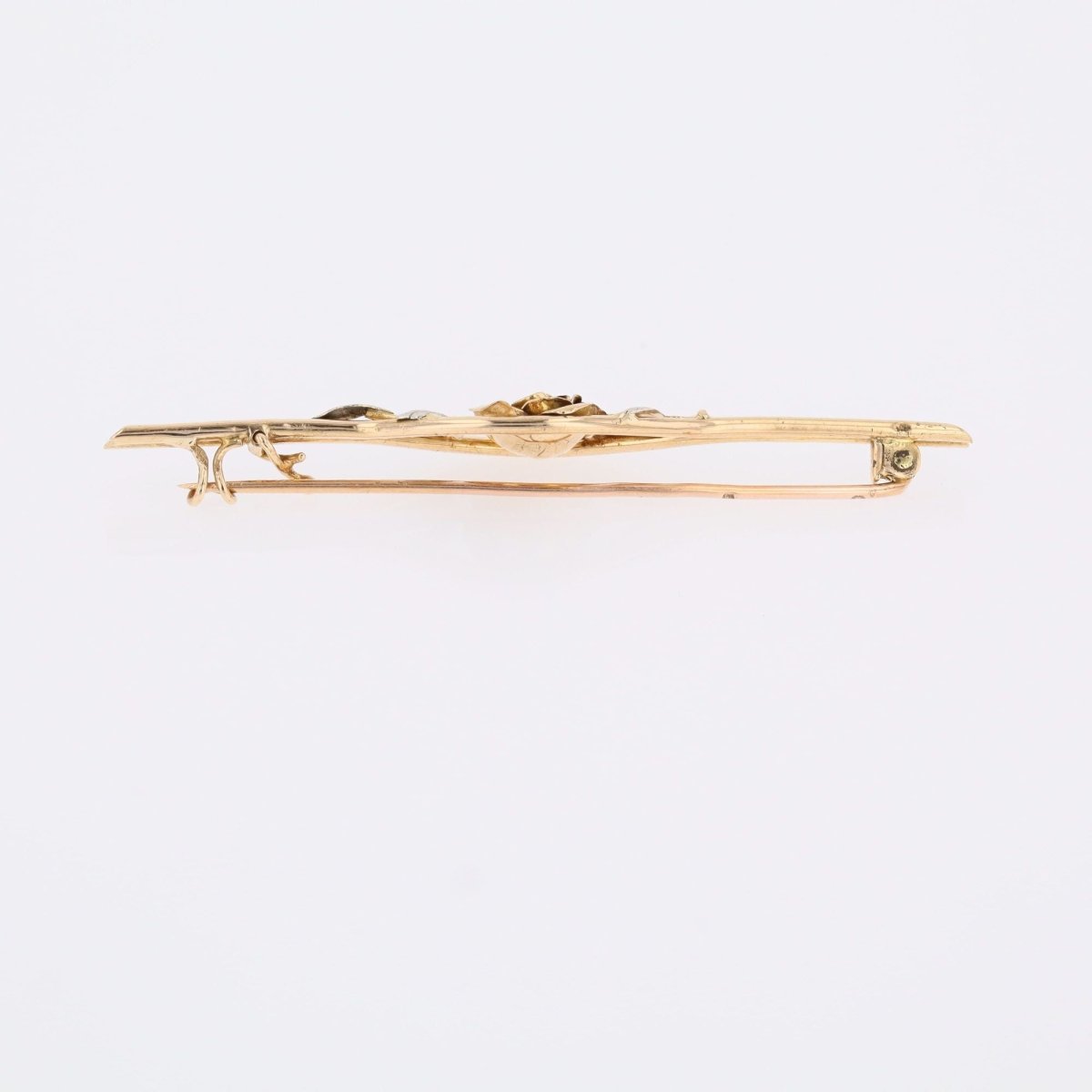 Brooch rosebud hair clip