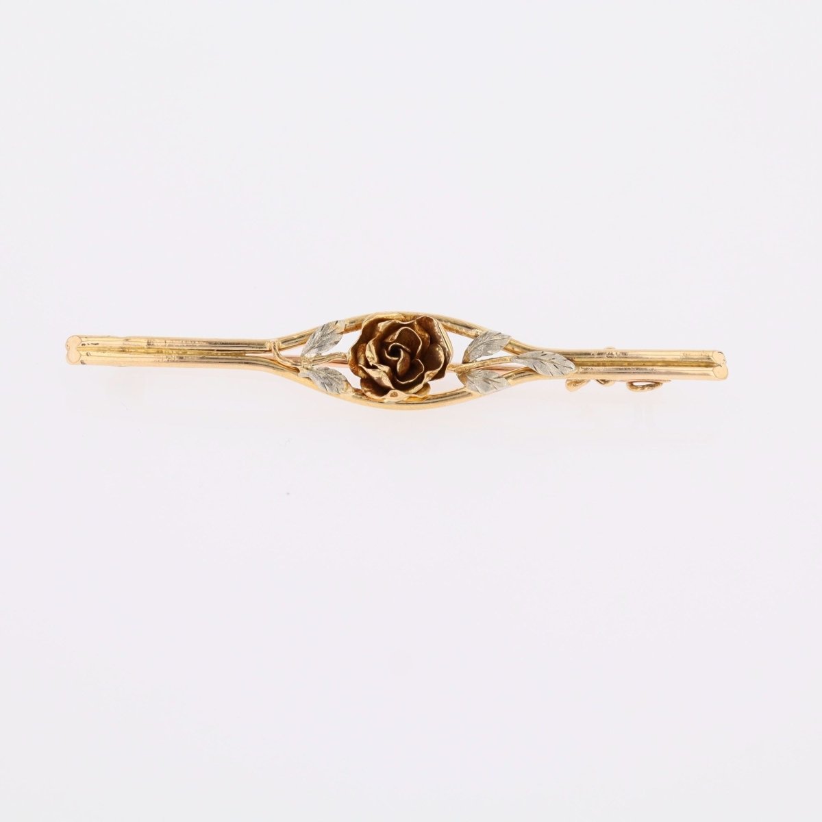 Brooch rosebud hair clip