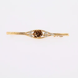 Brooch rosebud hair clip