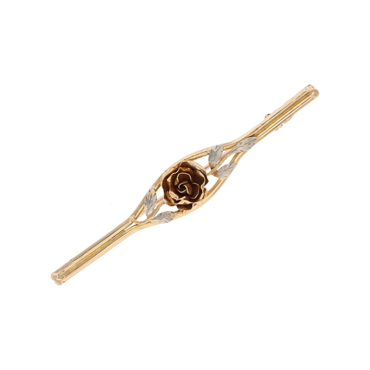 Brooch rosebud hair clip