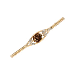 Brooch rosebud hair clip