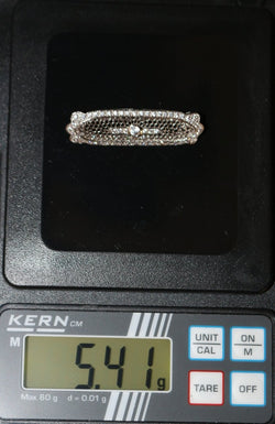 Broche-barrette de style Art Déco en or blanc et diamants - Castafiore