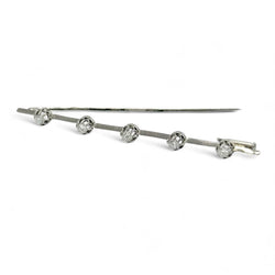 Broche barrette diamants - Castafiore