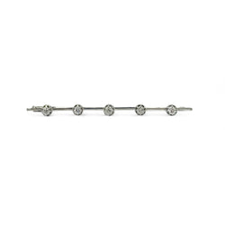 Broche barrette diamants - Castafiore