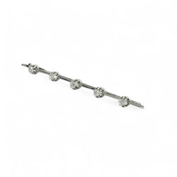 Broche barrette diamants - Castafiore