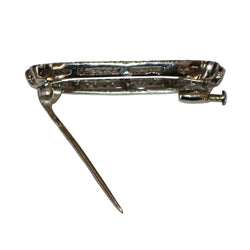 Broche Barrette en or blanc et diamants - Castafiore