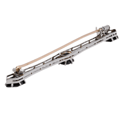 Broche Barrette en or jaune, or blanc, saphirs et diamants - Castafiore