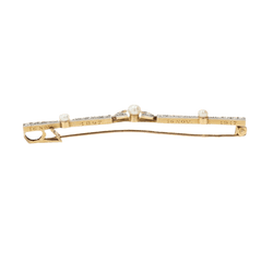 Broche Barrette en or jaune, platine et diamants - Castafiore