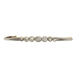 Broche Barrette en or jaune, platine et diamants - Castafiore