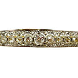 Broche Barrette en or jaune, platine et diamants - Castafiore