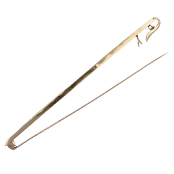 Broche Barrette en or jaune, platine, saphirs et diamants - Castafiore