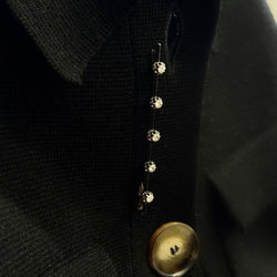 Broche barrette en platine et diamants - Castafiore