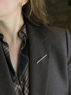 Broche Belle Epoque or jaune diamants taille rose 0,4 carat - Castafiore