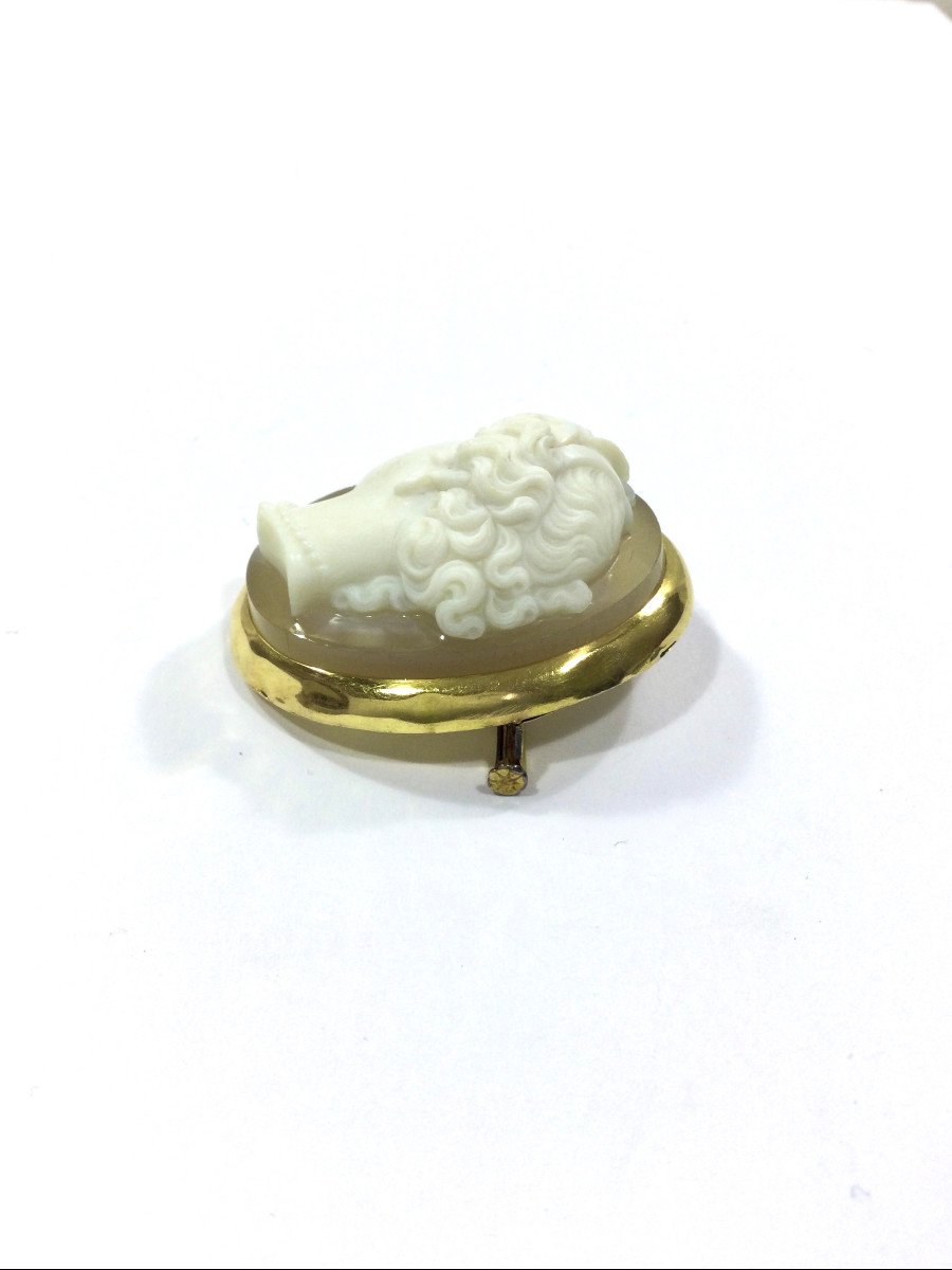 Broche Camée Agate - Castafiore
