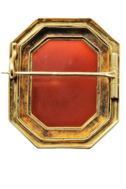 BROCHE CAMÉE ANCIENNE - Castafiore