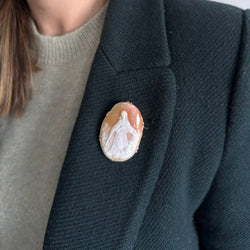 Broche Camée en or jaune - Castafiore