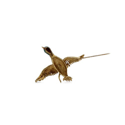 Broche canard en or jaune et diamant - Castafiore