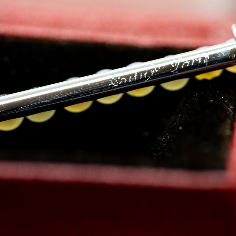 Broche CARTIER en perles et en or blanc - Castafiore